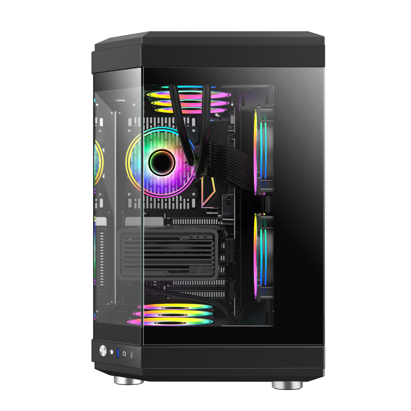 GAMEMAX HYPE Black ATX ARGB GAMING CASE GAMEMAX HYPE Black ATX ARGB GAMING CASE